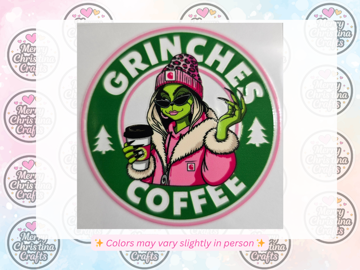 125 - Grinches Coffee with Pink Grinch Lady