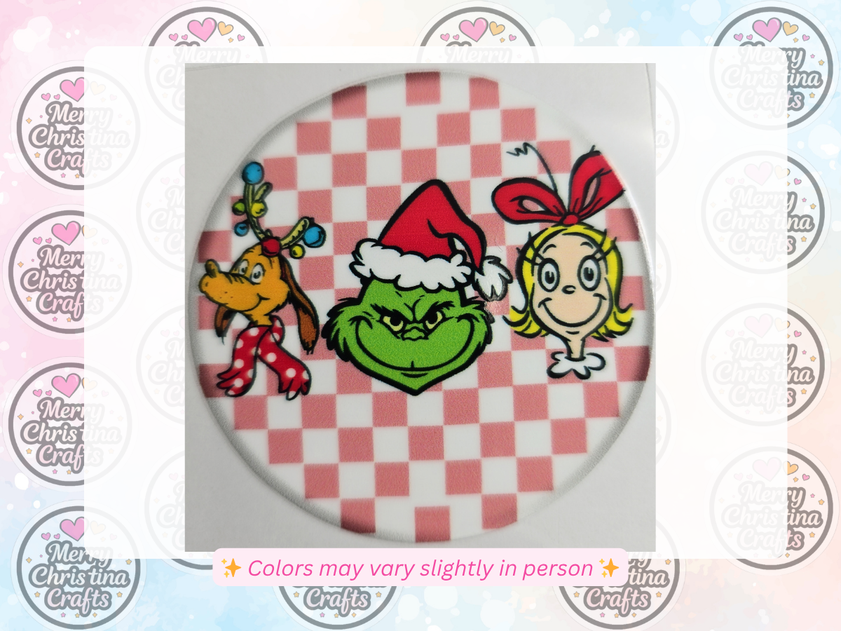 134 - Grinch, Cindy Lou, Dog Checkered
