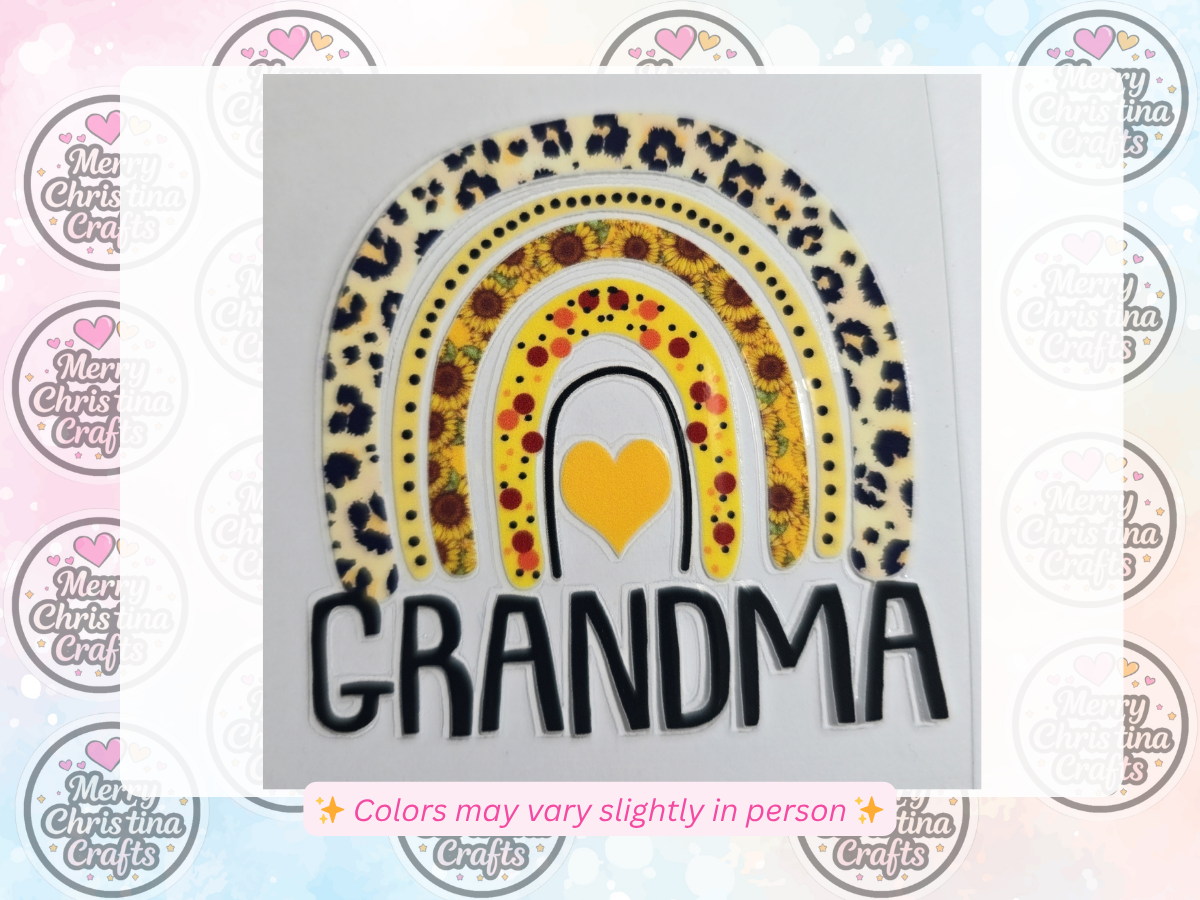 14 - Cute Yellow Grandma Rainbow