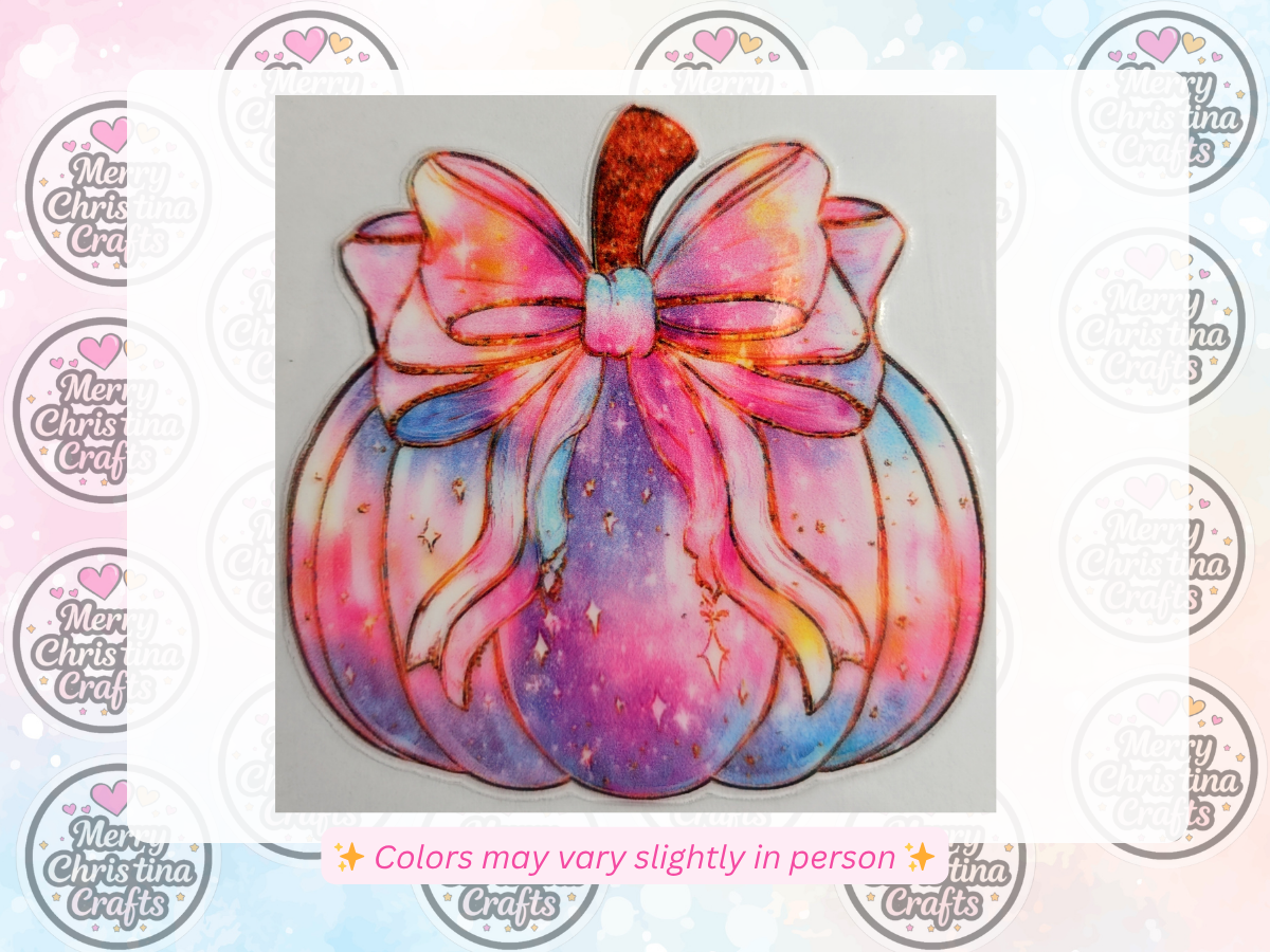 156 - Pink Pumpkin w Bow