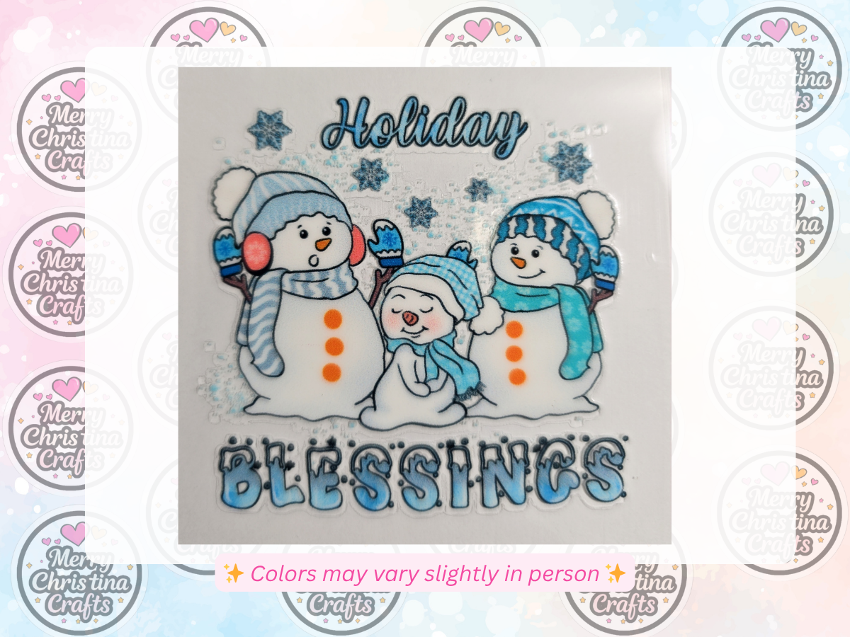 163 - Holiday Blessings Snowman