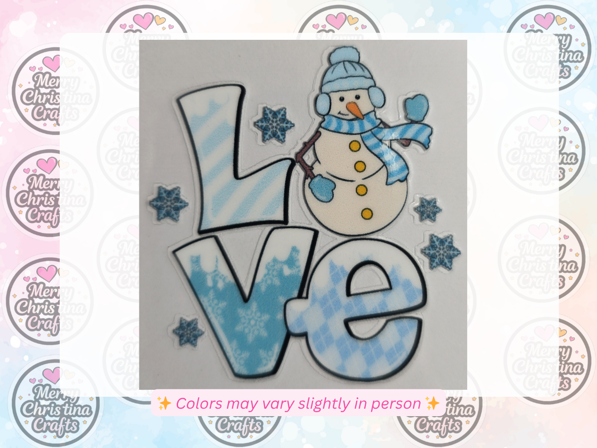 164 - LOVE Snowman