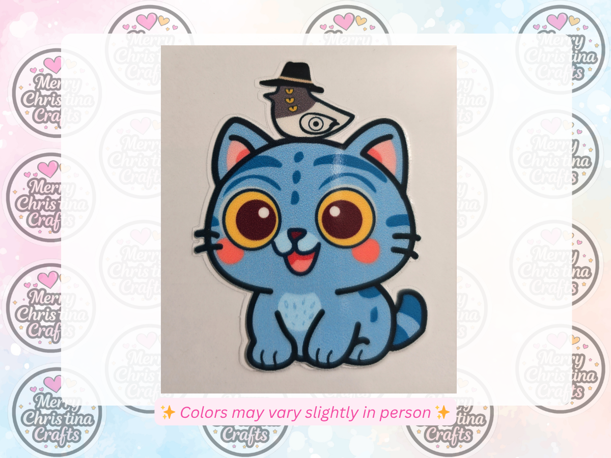 185 - Blue KPOP Cat
