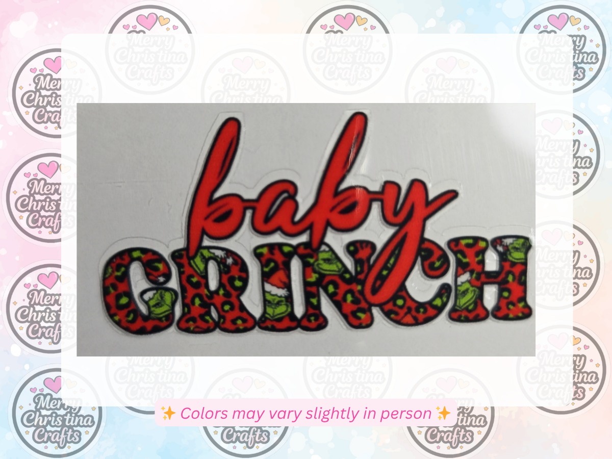 189 - Baby Grinch Script Words