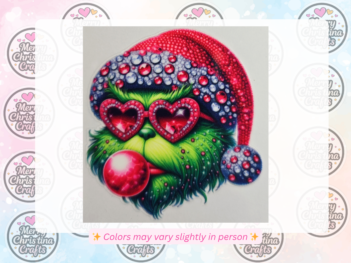 26 - Pink Grinch w Sunglass and Gum