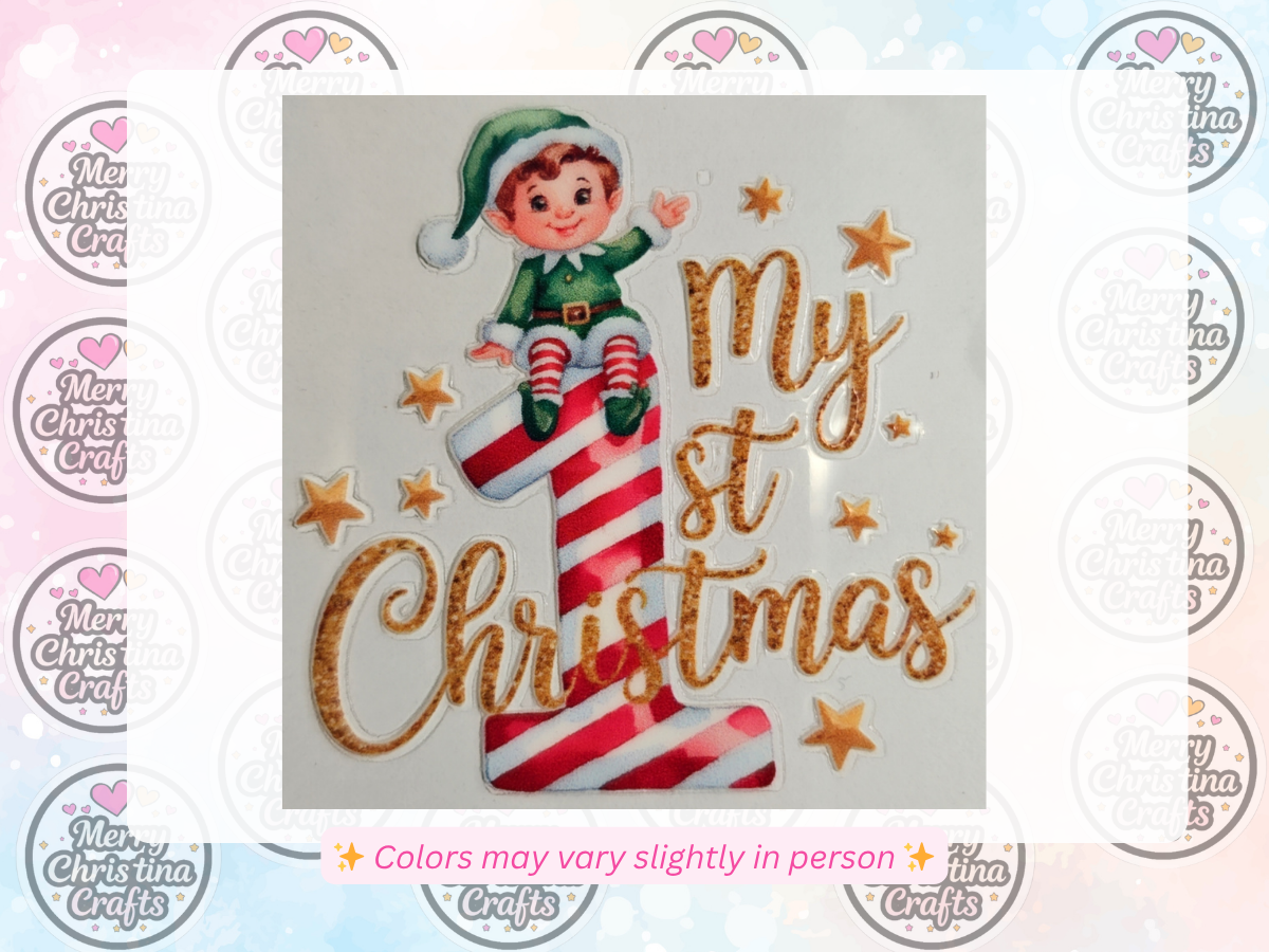 36 - My First Christmas - Waving Elf