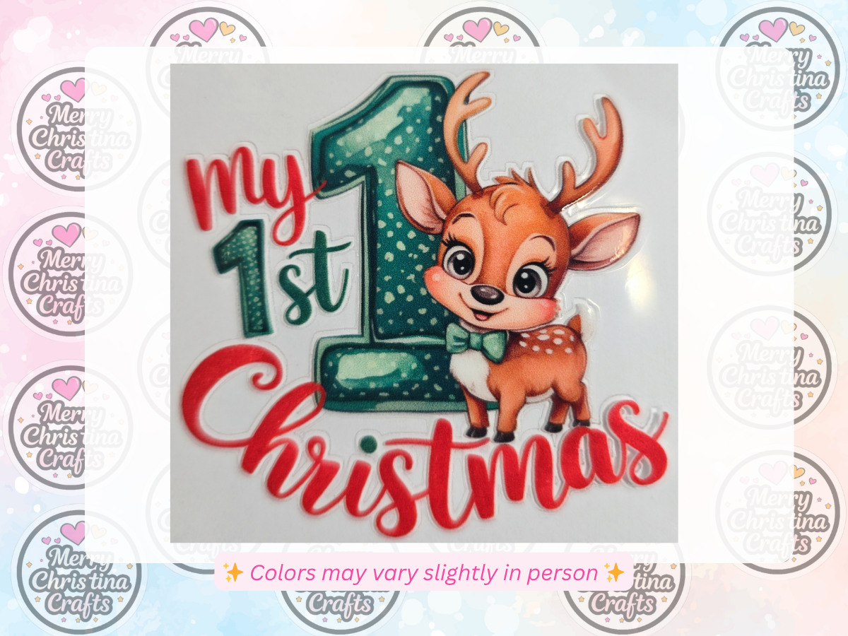 38 - My First Christmas Cute Reindeer