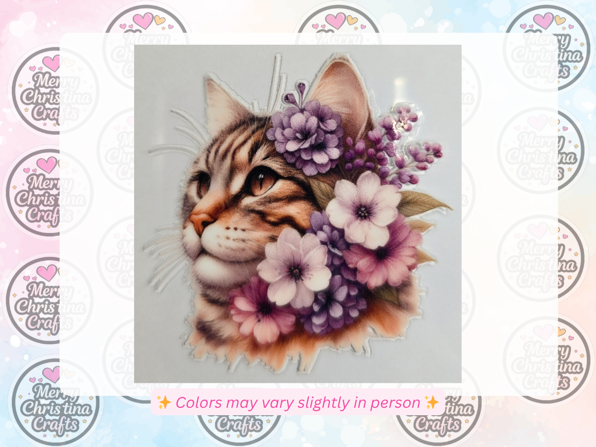 61 - Cat with Flowers