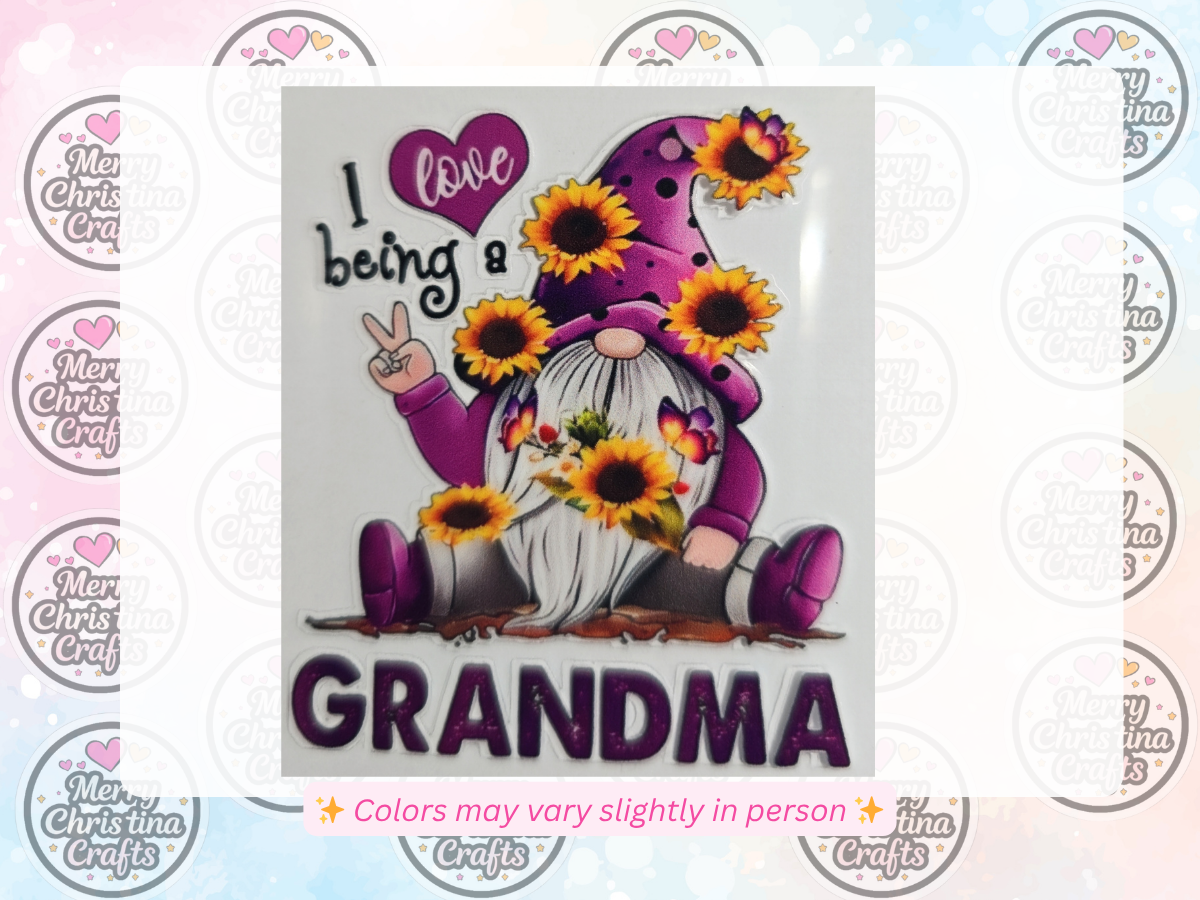 63 - I love being a Grandma Gnome - Purple