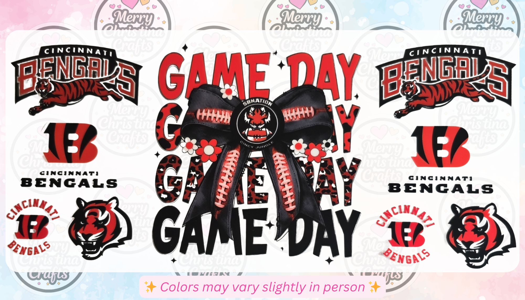 PFB69 - Bengals Game Day Bow