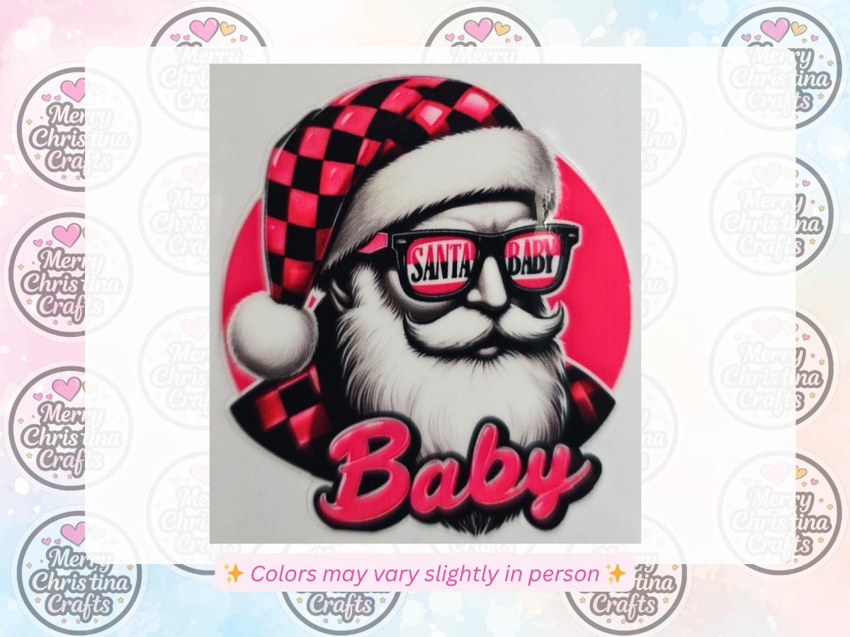 70 - Cool Santa Baby Santa Pink