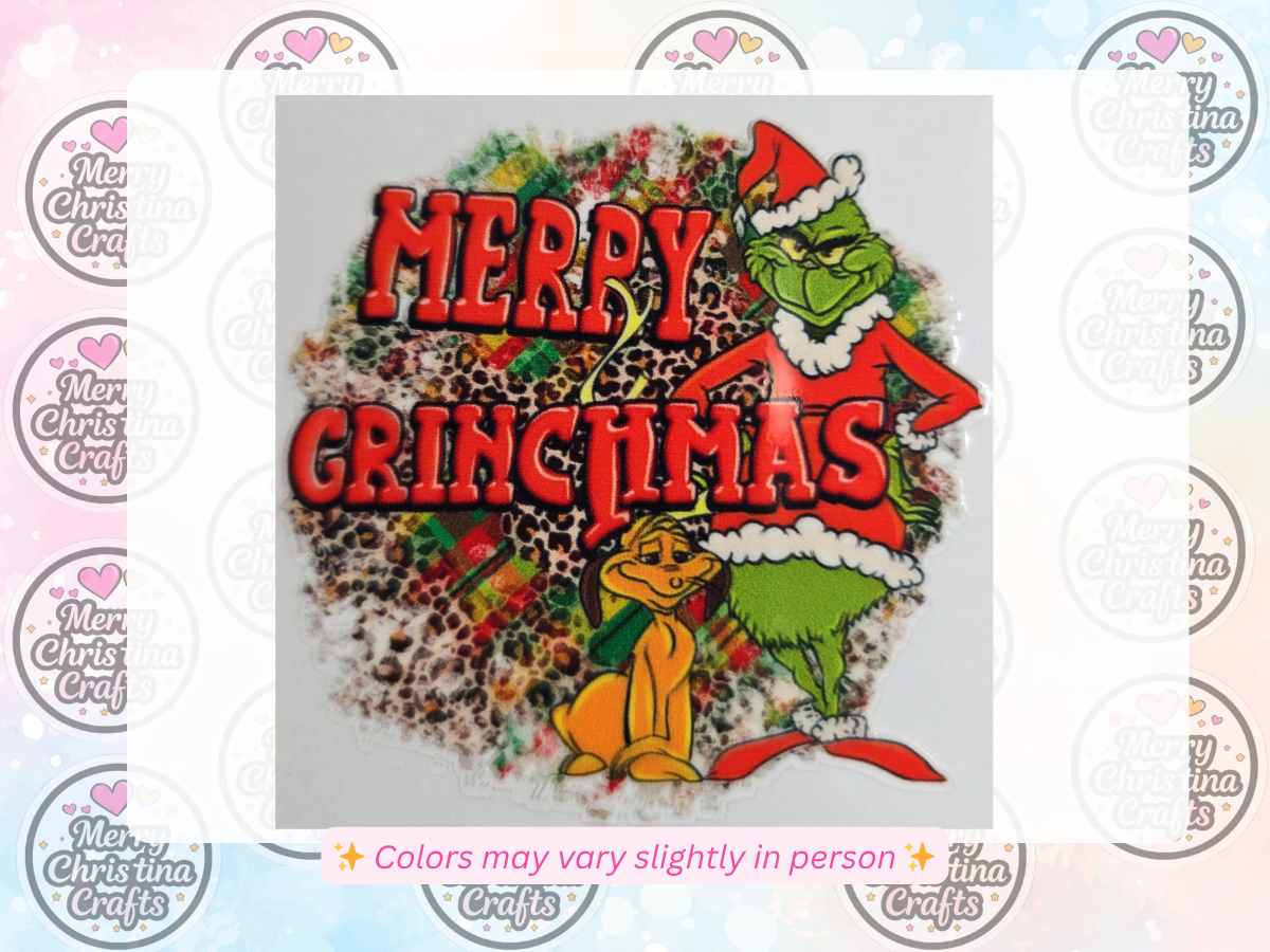 72 - Grinch Merry Grinchmas w Grinch and dog