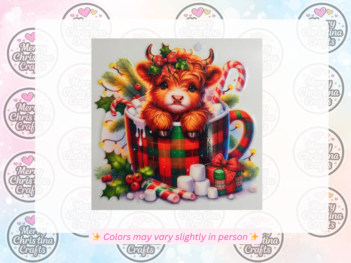 86 - Cute Highland Cow in Cup