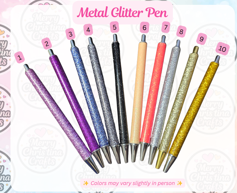 Metal Pens - Glitter
