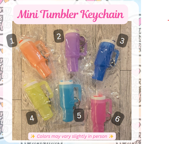 Mini Tumbler Keychain