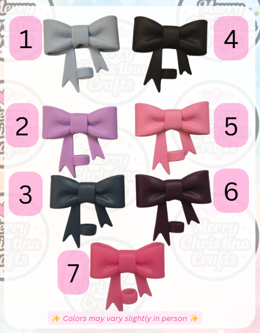 Bow Straw Toppers