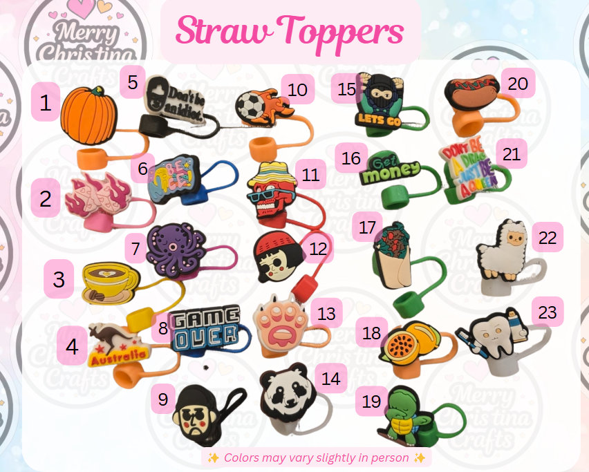 Straw Toppers - Variety